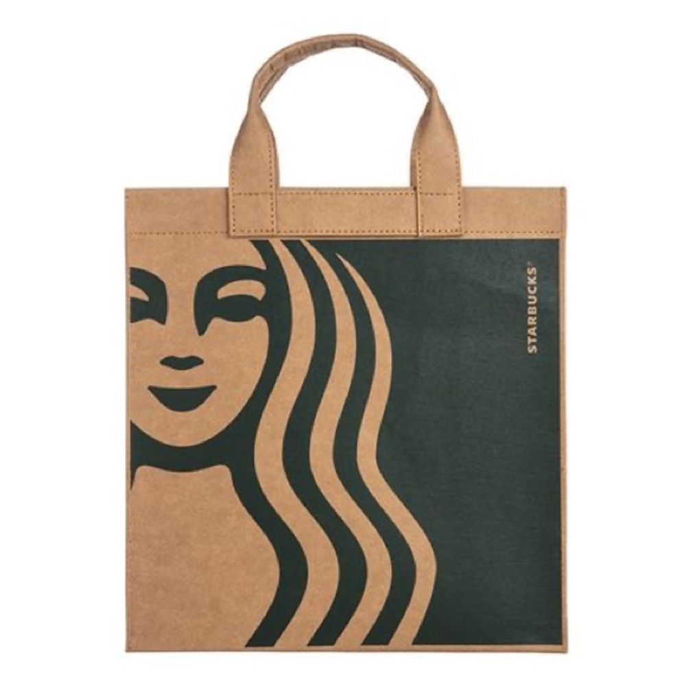 Starbucks Washed Kraft Paper Tote Bag
